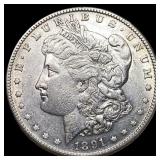 1891-S Silver Morgan Dollar NEARLY UNCIRCULATED