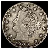 1888 Liberty Head Nickel ABOUT UNCIRCULATED
