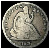 1876-S Silver Half Dollar NICELY CIRCULATED