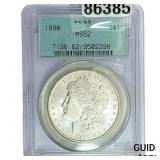1890 Morgan Silver Dollar PCGS MS62