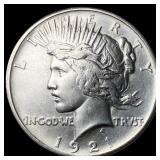 1921 Silver Peace Dollar CHOICE AU