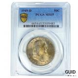 1949-D Franklin Half Dollar PCGS MS65