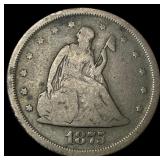 1875-S Silver Twenty Cents NICELY CIRCULATED