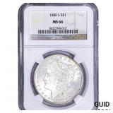 1880-S Morgan Silver Dollar NGC MS66