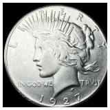 1927 Peace Silver Dollar NEARLY UNCIRCULATED