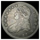 1811 Capped Bust Half Dollar LIGHTLY CIRCULATED