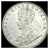 1919 British-India Silver Rupee UNCIRCULATED
