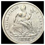 1886 Seated Liberty Dime NEARLY UNCIRCULATED