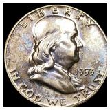 1953 Franklin Silver Half Dollar GEM PROOF