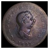 1807 Great Britain Copper Half Penny NEARLY UNCIRC