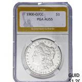 1900-O/CC Morgan Silver Dollar PGA AU55