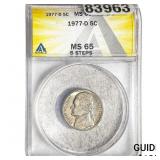 1977-D Jefferson Nickel ANACS MS65 5 Steps