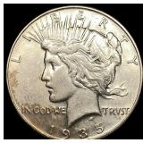 1935 Silver Peace Dollar CLOSELY UNCIRCULATED