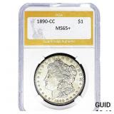 1890-CC Morgan Silver Dollar PGA MS65+