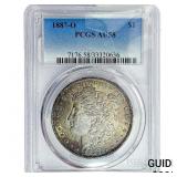 1887-O Morgan Silver Dollar PCGS AU58