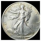 1936-S Silver Walking Liberty Half Dollar CHOICE B