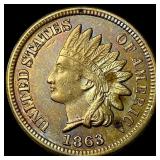 1863 Indian Head Cent CLOSELY UNCIRCULATED