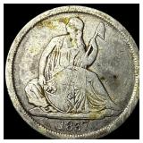 1837 Silver Seated Liberty Dime LIGHTLY CIRCULATED
