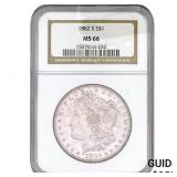 1882-S Morgan Silver Dollar NGC MS66