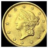 1854 Gold $1 Type 1 CLOSELY UNCIRCULATED