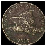 1857 Flying Eagle Cent NEARLY UNCIRCULATED