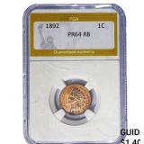 1892 Indian Head Cent PGA PR64 RB