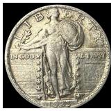 1923-S Silver Standing Liberty Quarter NEARLY UNCI