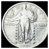 1924 FH Standing Liberty Quarter CLOSELY UNCIRCULA