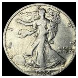 1934-S Silver Walking Liberty Half Dollar NEARLY U