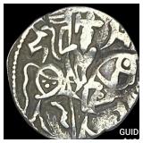 India Rajput 700-1000  Silver Jital NEARLY UNCIRC