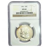 1961 Franklin Half Dollar NGC MS64