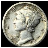 1916-S Silver Mercury Dime CLOSELY UNCIRCULATED