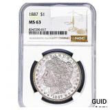 1887 Morgan Silver Dollar NGC MS63