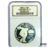 1983-S $1 Sliver Olympics NGC PF69