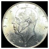 1938 Sweden Silver 2 Kroner UNCIRCULATED