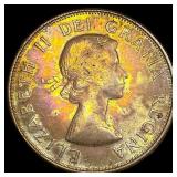 1960 Canada Silver 50 Cents NEARLY UNCIRCULATED