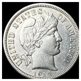 1914-D Silver Barber Dime CLOSELY UNCIRCULATED