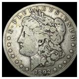 1892-CC Silver Morgan Dollar LIGHTLY CIRCULATED
