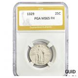 1929 Standing Liberty Quarter PGA MS65 FH