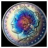 1896 TONED Silver Morgan Dollar UNCIRCULATED