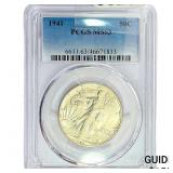 1941 Walking Liberty Half Dollar PCGS MS63