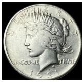 1921 Silver Peace Dollar NEARLY UNCIRCULATED