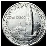1936-D Silver California-Pacific Half Dollar UNCIR