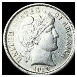 1912-D Silver Barber Dime CLOSELY UNCIRCULATED