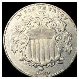 1869 Shield Nickel CLOSELY UNCIRCULATED