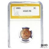 1903 Indian Head Cent PGA MS65 RB
