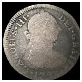 1772 Silver 1 Real Mexico Mint (Mo). NICELY CIRCUL