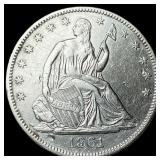1861 Seated Liberty Half Dollar HIGH GRADE