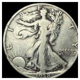 1938-D Silver Half Dollar Walking Liberty LIGHTLY