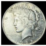 1928-S Silver Peace Dollar CLOSELY UNCIRCULATED